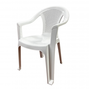 Silla con Brazo - Respaldo Rattán